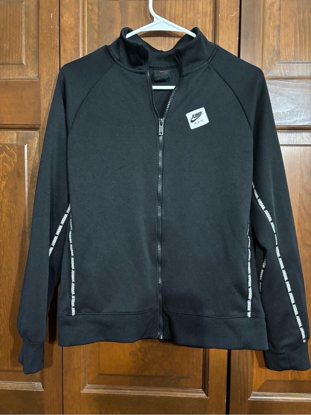 Jordan Black Full-Zip Jacket with White Logo